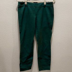 J.CREW Minnie Pants Emerald Green Stretch Twill 4